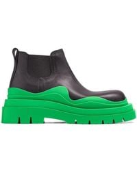 Bottega Veneta - Color-Blocking Design Chelsea Short Boots - Lyst