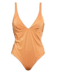 Max Mara - Metallic One-Piece Swimsuit - Lyst
