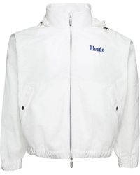 Rhude - Zip-Up Hooded Track Jacket - Lyst