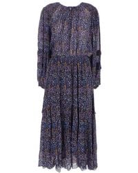 Isabel Marant - Isabel Marant Étoile All-Over Floral Printed Midi Dress - Lyst