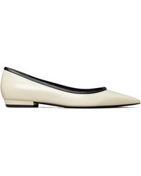 Tory Burch - Double T-Plaque Ballerina Shoes - Lyst