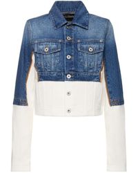 Jean Paul Gaultier - Single-Breasted Button-Up Denim Jacket - Lyst