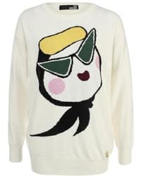 Moschino - Long-Sleeve Knitted Sweater - Lyst