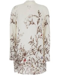 Semicouture - Semi Couture Floral Print Mini Dress - Lyst