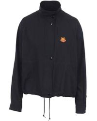 KENZO - Cropped Tiger Patch Jacket - Lyst