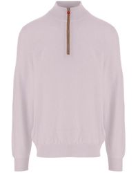 Kiton - Half-Zip Knitted Jumper - Lyst