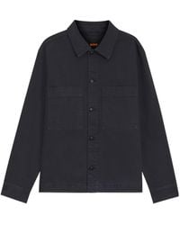 BOSS - Regular-Fit Stretch-Cotton Denim Shirt - Lyst
