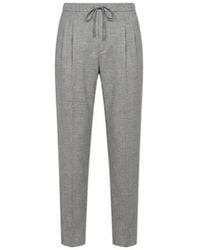 Max Mara - Stretch Wool Tapered Pants - Lyst