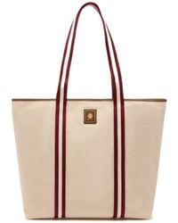 Bally - Striped-Panel Top Handle Bag - Lyst
