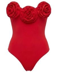 LaRevêche - Floral One-Piece Swimsuit - Lyst