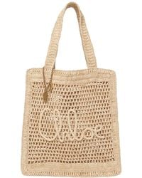 Chloé - Chloé Summer Banana Logo Detailed Tote Bag - Lyst