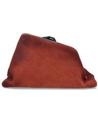 The Attico - The Logo Detailed Clutch Bag - Lyst