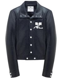 Courreges - Faux-Leather Jacket - Lyst