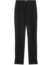 Ami Paris - High Waist Cigarette Trousers - Lyst