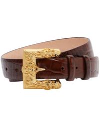 Magda Butrym - Croc-Effect Leather Belt - Lyst