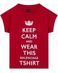 Balenciaga - Graphic-Print Short-Sleeve T-Shirt - Lyst