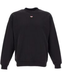 DIESEL - S-Boxt-D Logo Patch Sweatshirt - Lyst