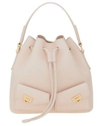 関税込【Ferragamo】MULTI POCKET BUCKET BAG 国内完売 Multipocket bucket bag - Women | Ferragamo