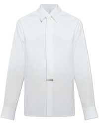 Jil Sander - Tie-Detailed Poplin Shirt - Lyst