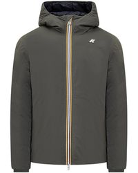 K-Way - Jack St Thermo Reversible Hooded Down Jacket - Lyst