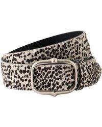 Isabel Marant - Leopard Print Calf Hair Wide Belt - Lyst