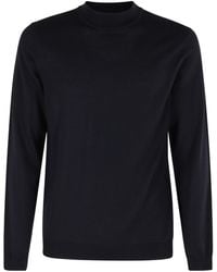 Roberto Collina - Long Sleeve Ribbed Sweatshirt - Lyst