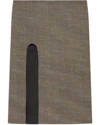 Stella McCartney - Side-Slit Tweed Skirt - Lyst