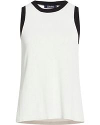 Max Mara - Two-Tone Knitted Sleeveless Top - Lyst