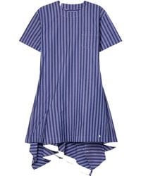 Sacai - Poplin Striped Pullover - Lyst