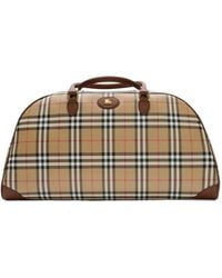 Burberry - Checked Zip-Up Holdall - Lyst
