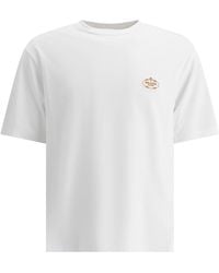 Prada - Logo Embroidered Short Sleeved T-Shirt - Lyst