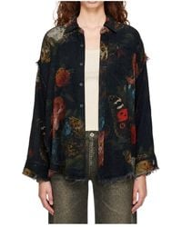 R13 - Reversible Printed Shirt - Lyst