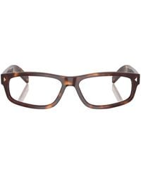 Prada - Eyewear Rectangular Frame Glasses - Lyst
