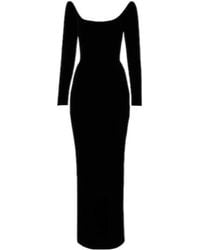 Mugler - Velvet Bustier Gown - Lyst