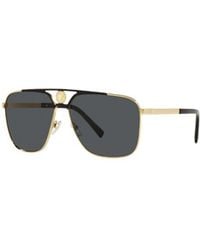 Versace - Eyewear Oversized Frame Sunglasses - Lyst