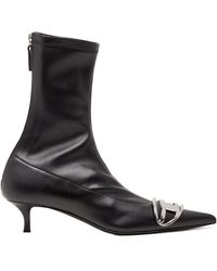 DIESEL - D-Venus Leather Boots - Lyst