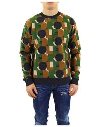 Drole de Monsieur - Round Collar Long Sleeve Sweater - Lyst