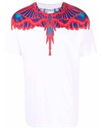 Marcelo Burlon - County Of Milan Curved Wings T-Shirt - Lyst