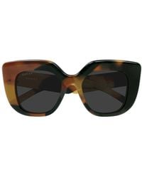 Gucci - Eyewear	Butterfly Frame Sunglasses - Lyst