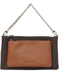 Michael Kors - Michael Jet Set Medium Signature Logo Convertible Crossbody Bag - Lyst