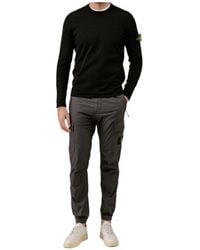 Stone Island - Compass Patch Crewneck Knitted Jumper - Lyst