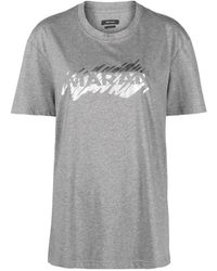 Isabel Marant - Logo-Print Organic-Cotton T-Shirt - Lyst
