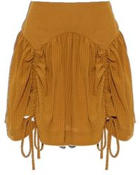AllSaints - Aria Ruched Mini Skirt - Lyst