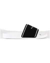 Off-White c/o Virgil Abloh - Logo-Embroidered Slides - Lyst