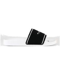 Off-White c/o Virgil Abloh - Logo-Embroidered Slides - Lyst