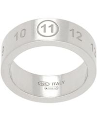 Maison Margiela - Numeric Logo Band Ring - Lyst