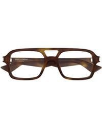 Saint Laurent - Pilot-Frame Glasses - Lyst
