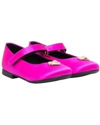 Versace - Medusa-Plaque Detail Ballerina Shoes - Lyst