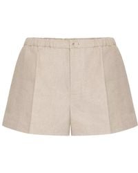 Valentino - Mid-Rise Pleated Shorts - Lyst