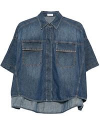 Brunello Cucinelli - Denim Shirt - Lyst